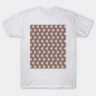 Olive and Lilac Geometric T-Shirt